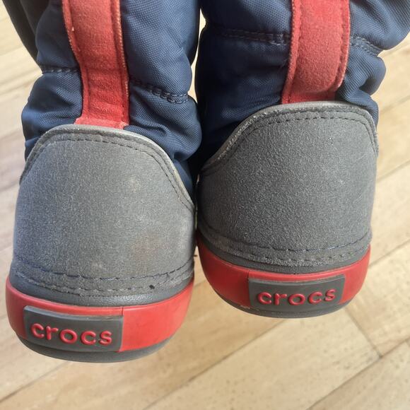 Crocs Kids Snow Boots Unisex US Shoes Size‎ C 11 Navy Red - Picture 9 of 10